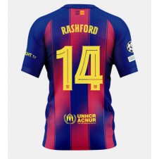 Barcelona Marcus Rashford #14 Hemmatröja 2025-26 Korta ärmar